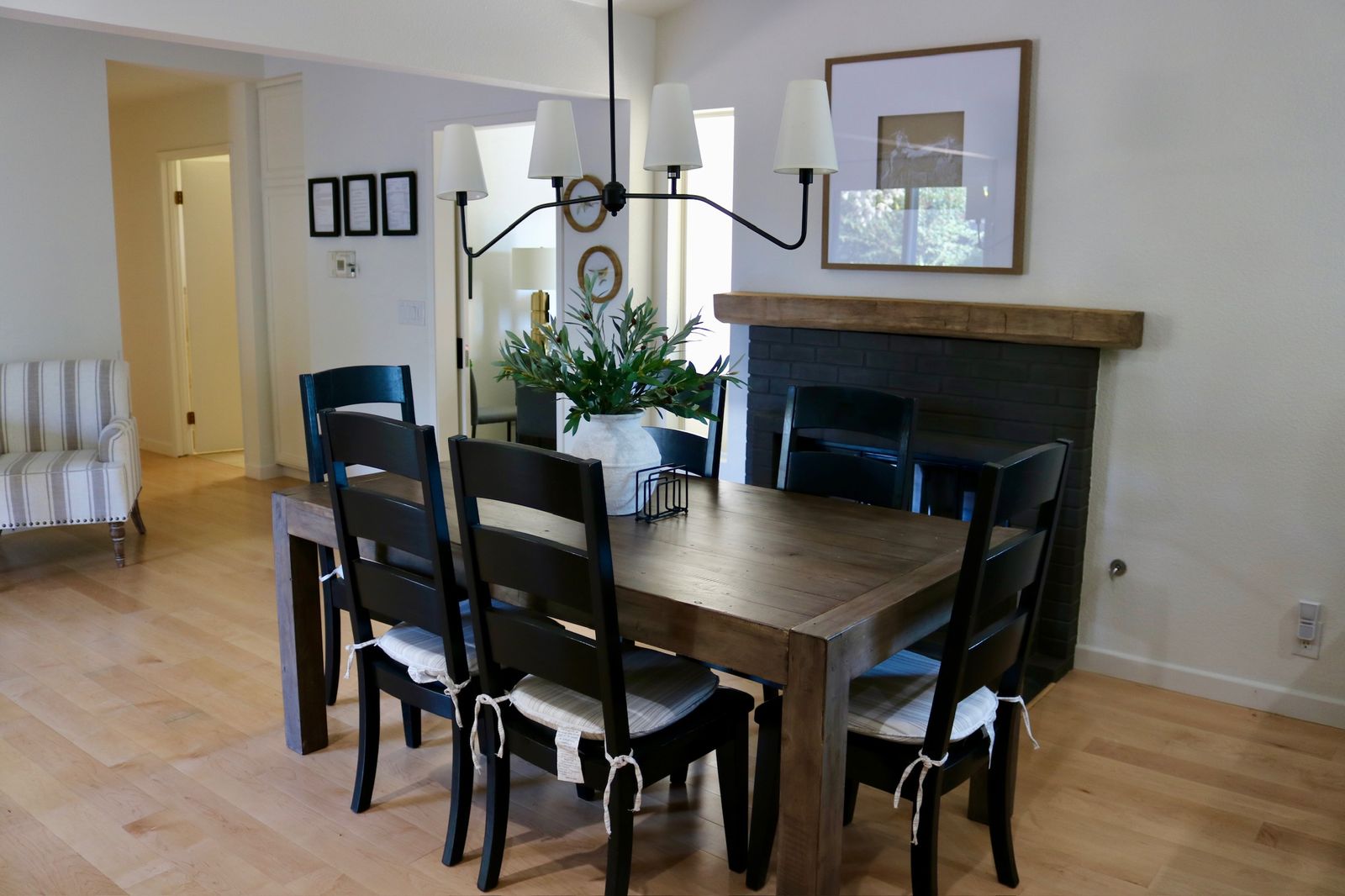 Family-style dining room at Olive Tree Elderly Homes